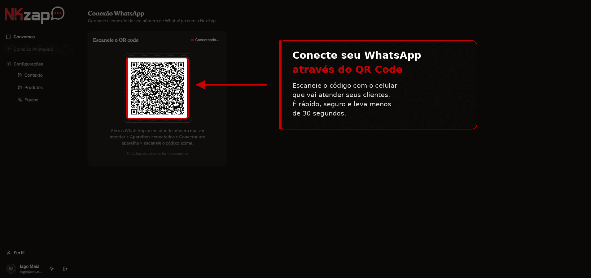 Primeiro passo: